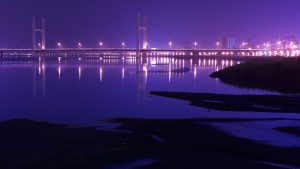 Bridge at Night Wallpaper Background