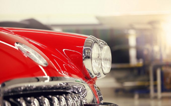 classic car headlights wallpaper background