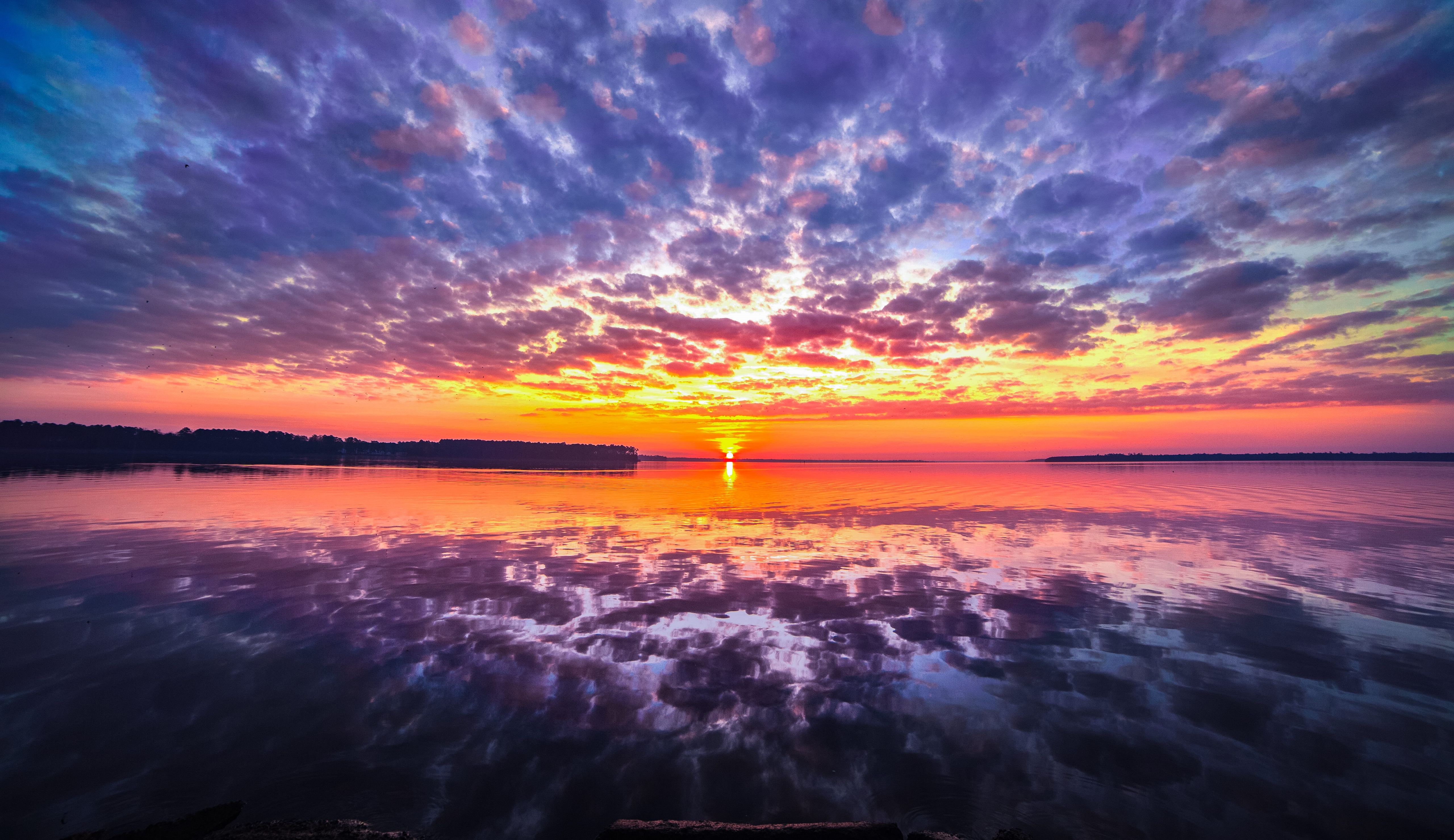clouds reflection 4k 5k wallpaper background, wallpapers