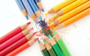 Colored Pencils Wallpaper Background