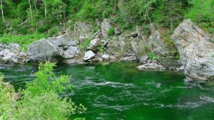 Green Water River Wallpaper Background