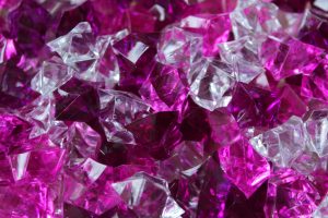 Pebbles Crystals Violet 4K 5K Wallpaper
