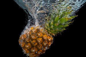 pineapple underwater wallpaper background