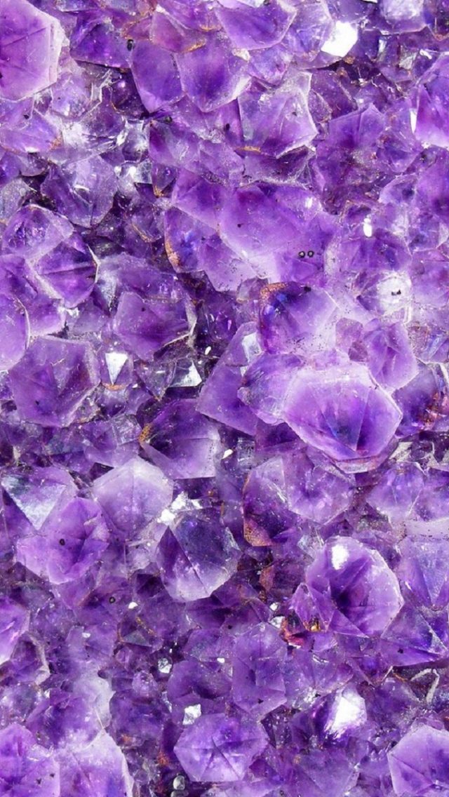 Purple Crystals Wallpaper | HD Wallpaper Background