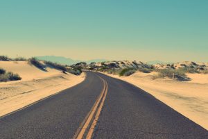 road in desert wallpaper