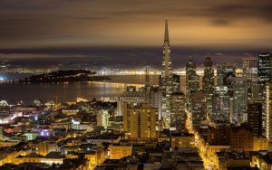 San Francisco Night View Wallpaper