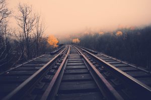 train track background