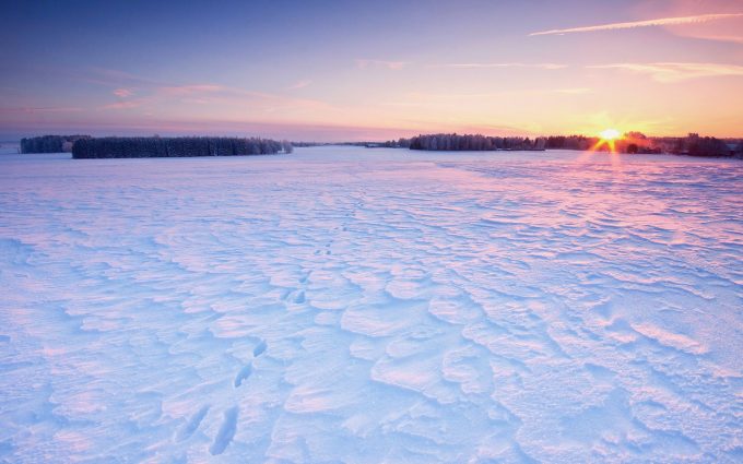 winter sunrise wallpaper background